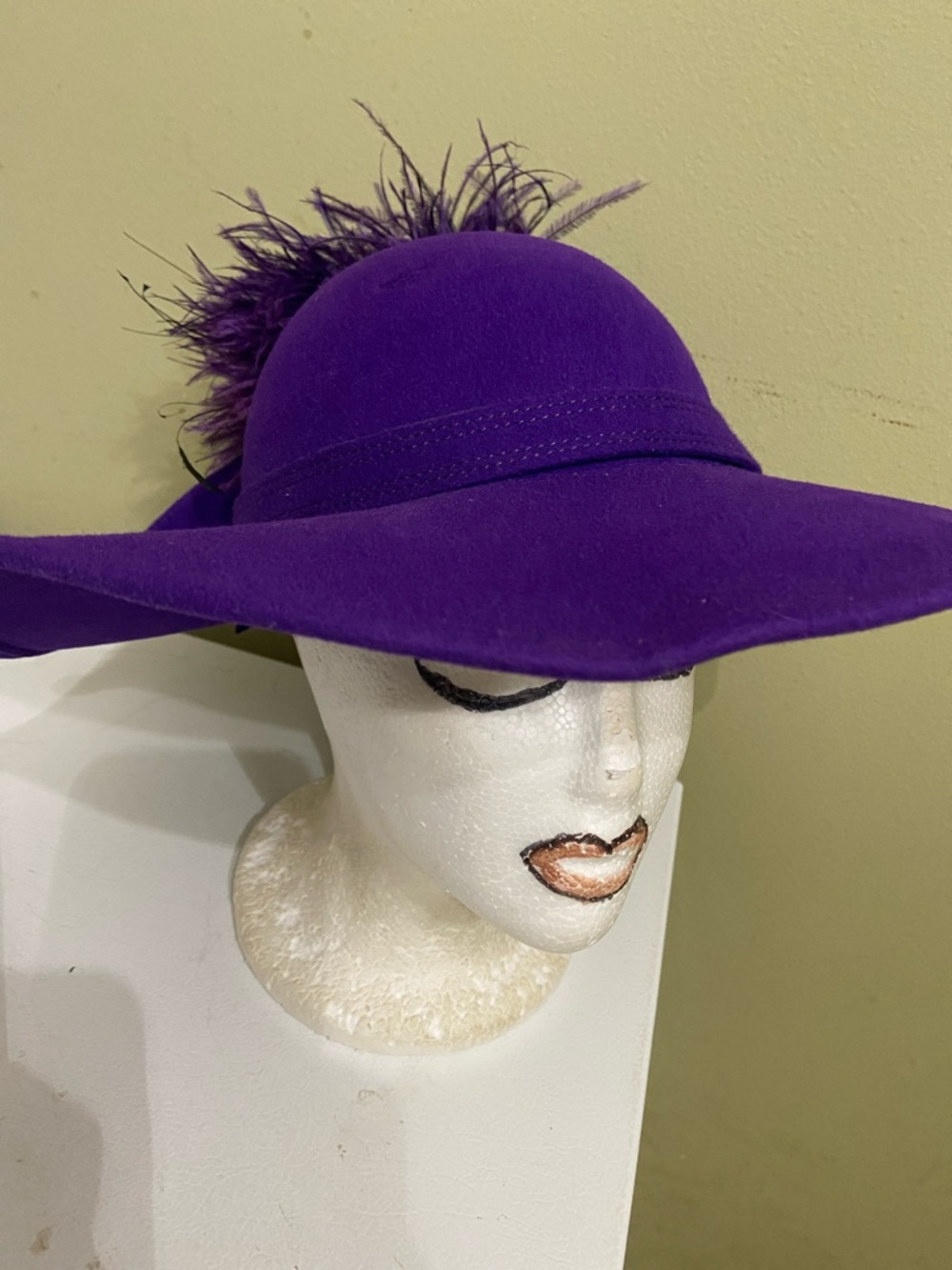 Pretty Purple Dress Hat / Church Hat by Mr. John